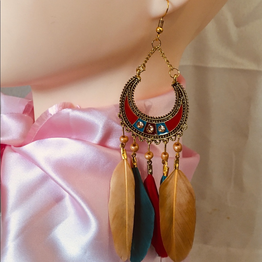Feather earrings - Picture 4 of 4